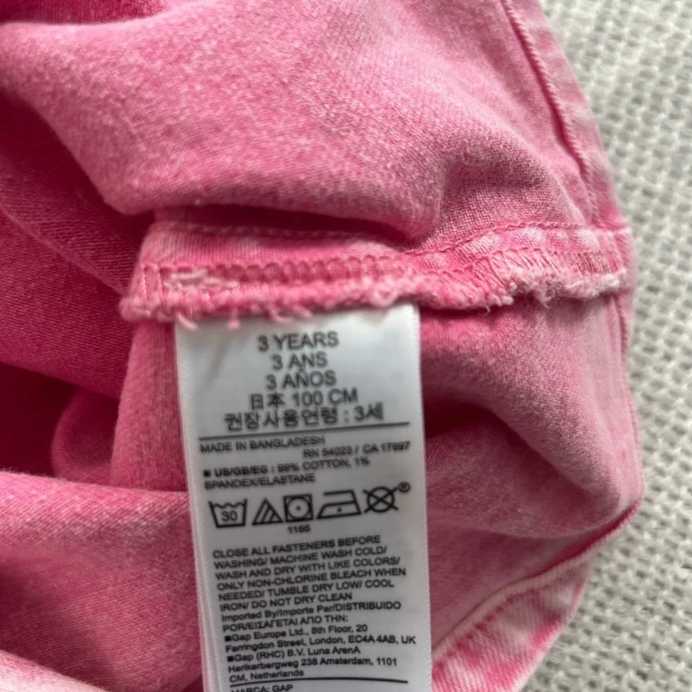 GAP Pink Toddler Jean Sleeveless Dress